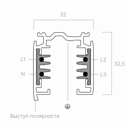 Шинопровод SVETHOLL Трехфазный 