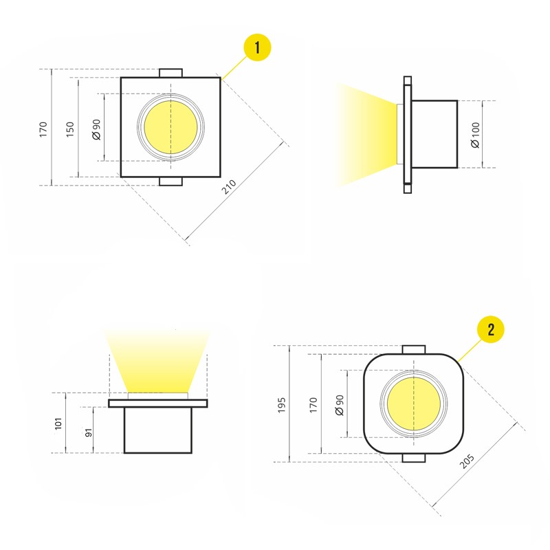 Светильник точечный SVETHOLL Лотта 10 