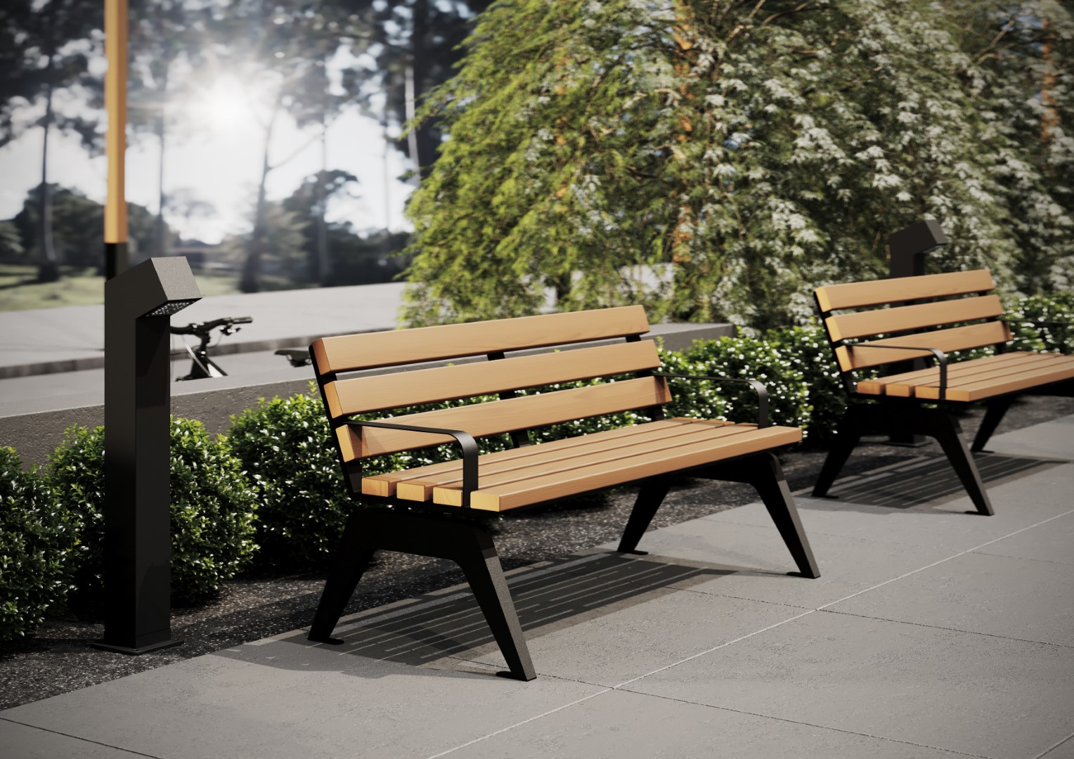 Скамейка StyleHoll Меморис С-02