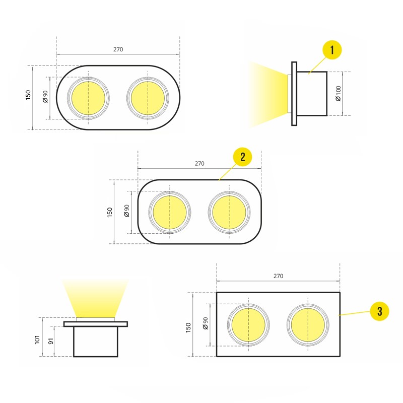 Светильник точечный SVETHOLL Лотта 11 