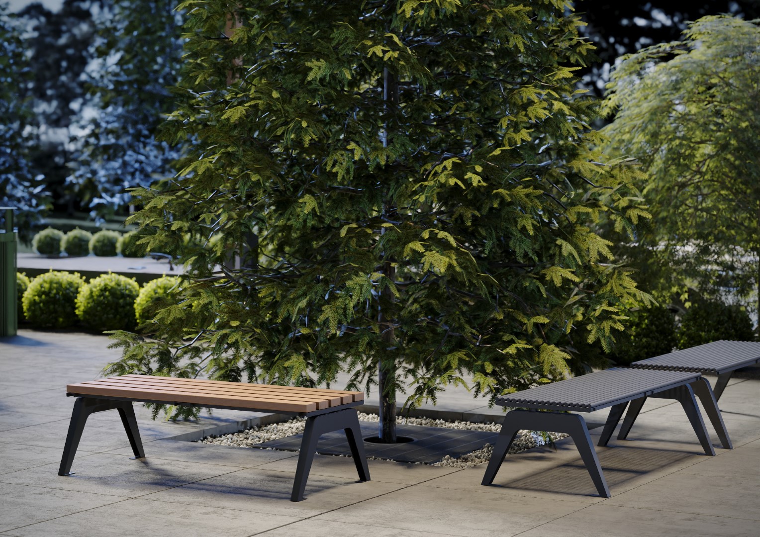 Лавочка StyleHoll Меморис L-02