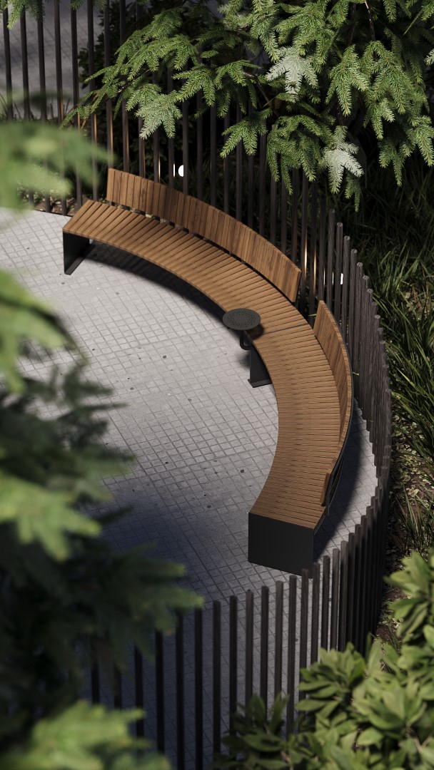 Скамейка StyleHoll UrbanZen C-03