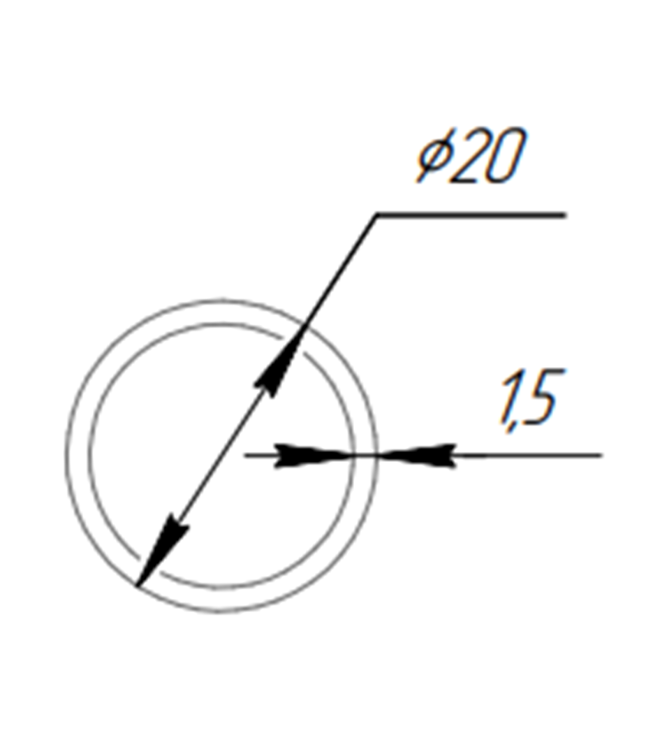 Труба алюминиевая SVETHOLL 20х1,5