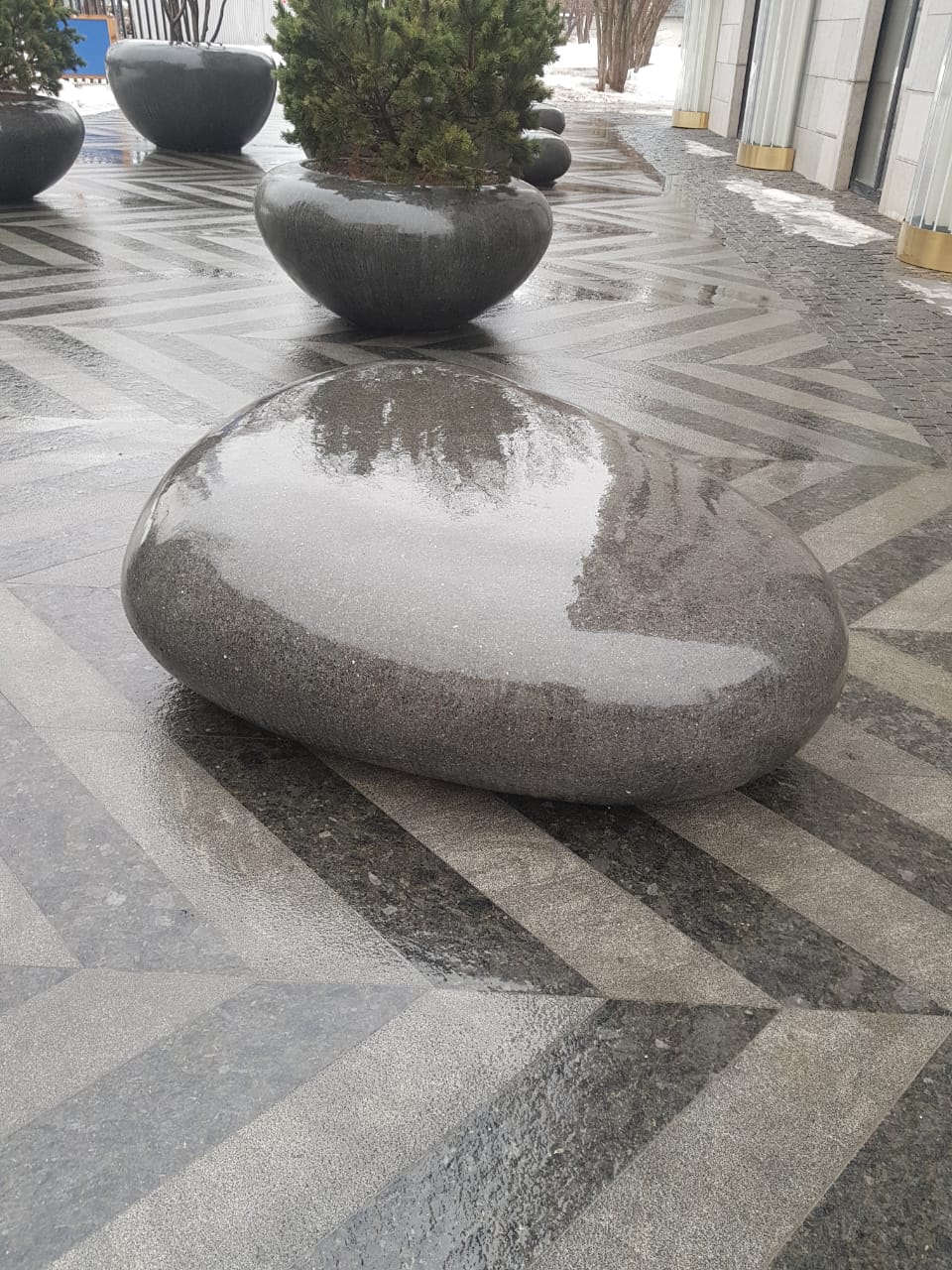 Лавочка Галька С-62 ассиметричная