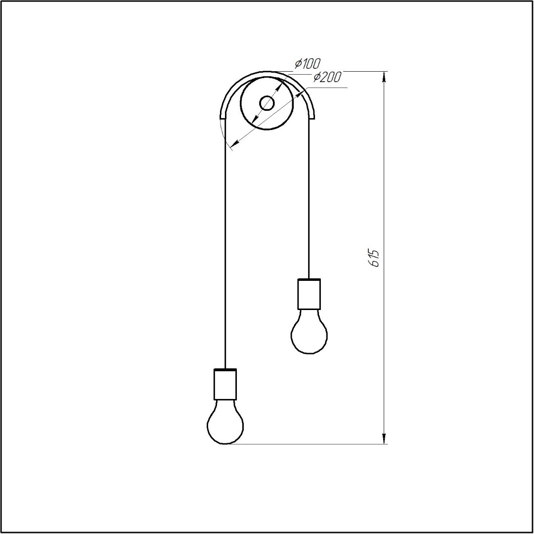 Дизайнерский светильник SVETHOLL Ореол B-10 