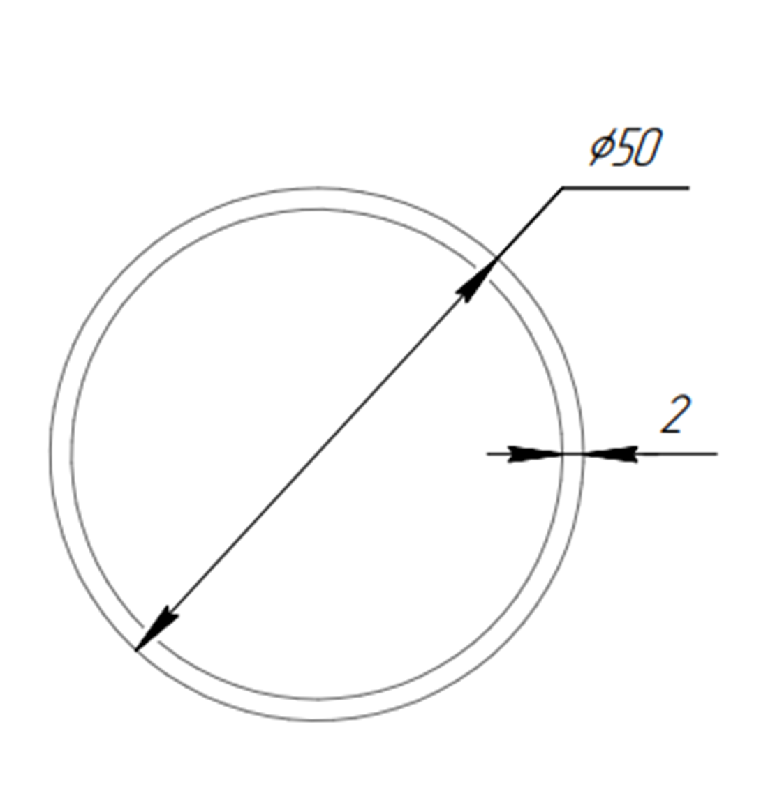 Труба алюминиевая SVETHOLL 50х2