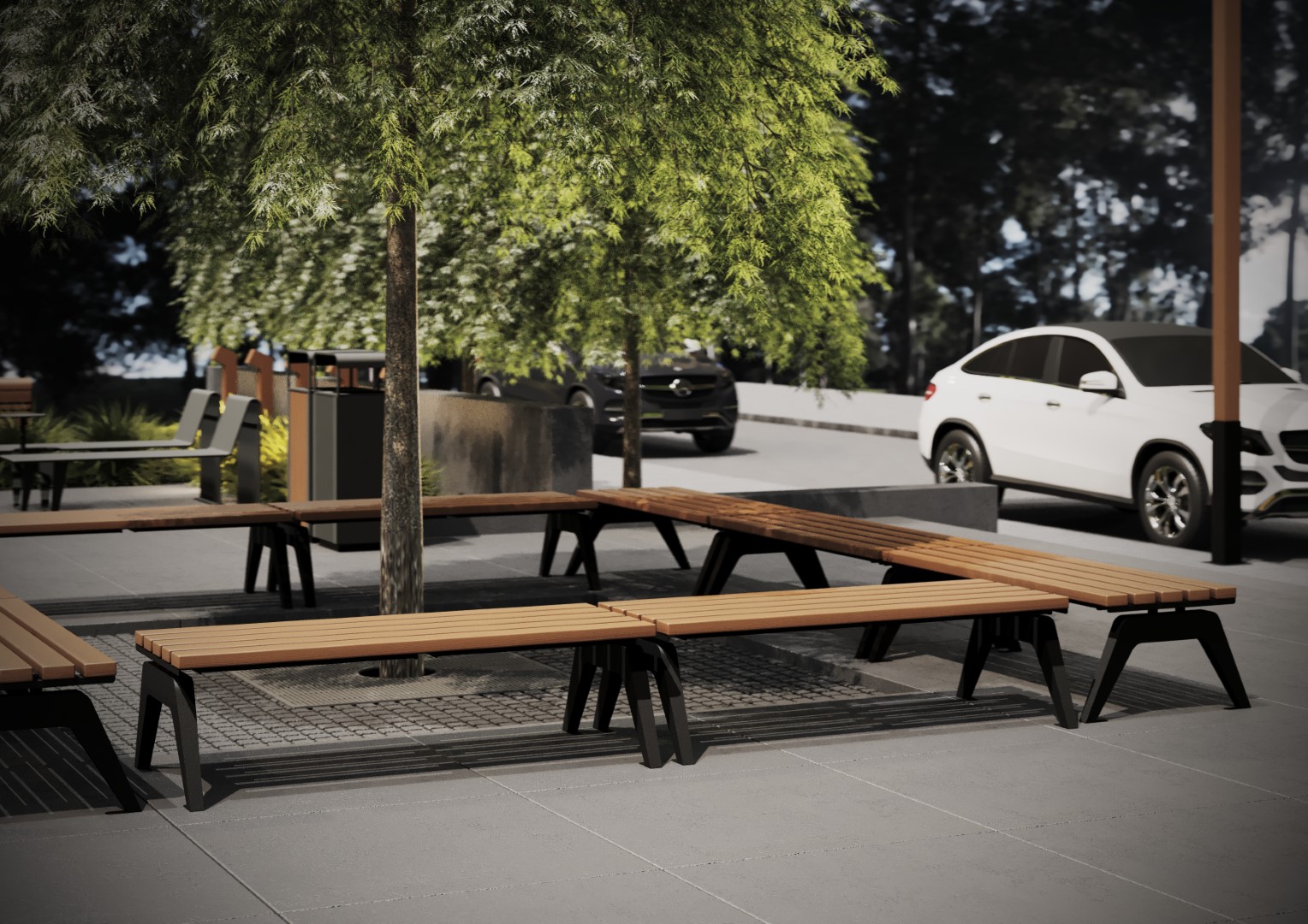 Лавочка StyleHoll Меморис L-01