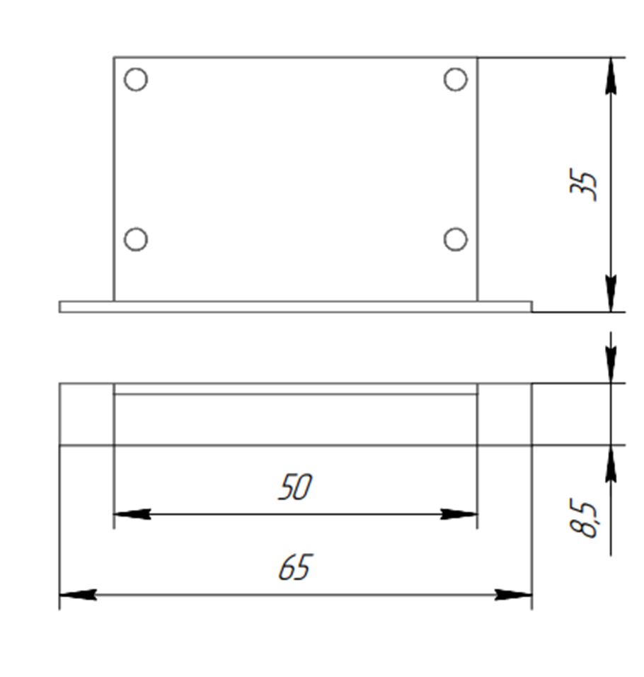 Комплект заглушек для профиля SVETHOLL 35x65