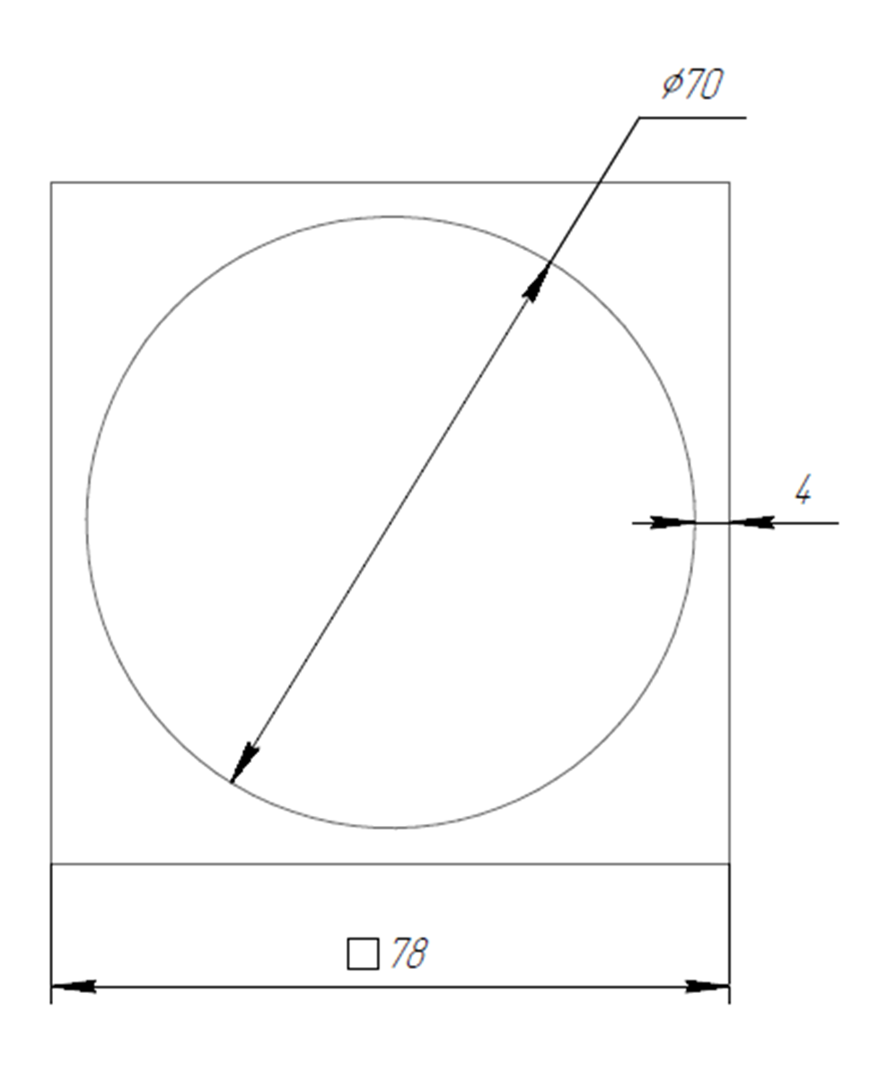 Труба алюминиевая SVETHOLL 78х78х4