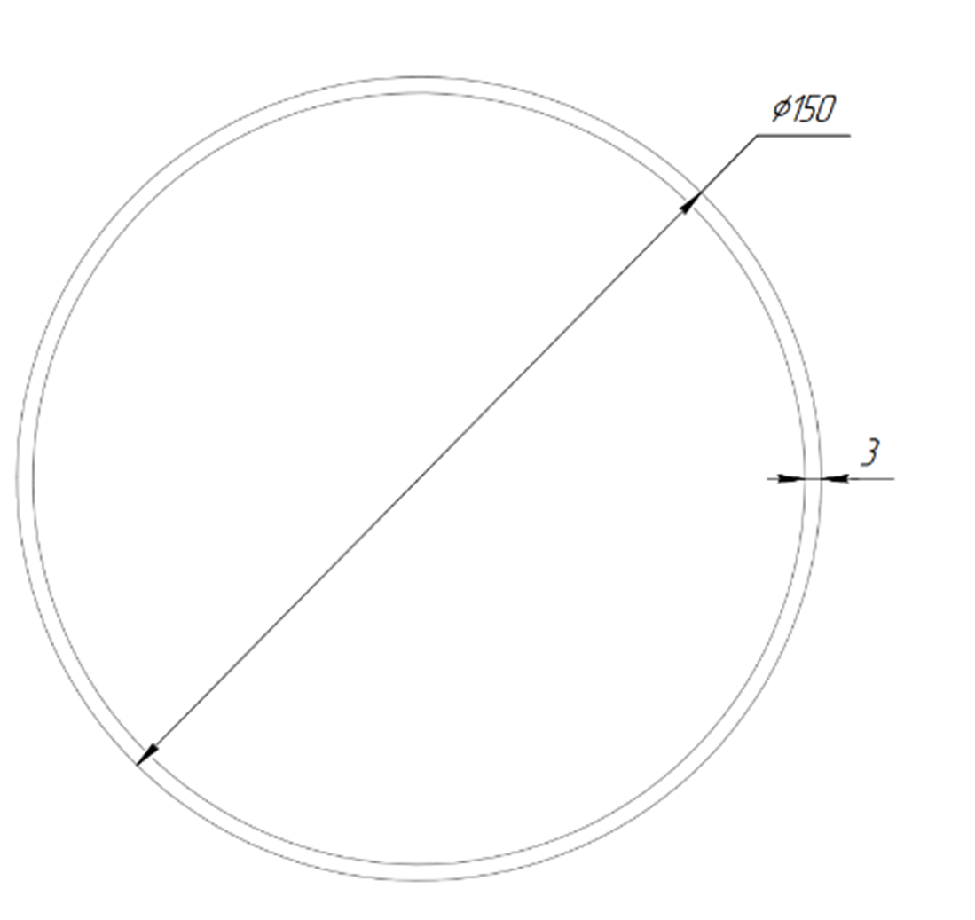 Труба алюминиевая SVETHOLL 150х3