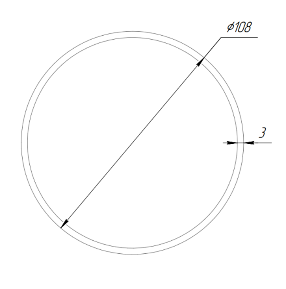 Труба алюминиевая SVETHOLL 108х3