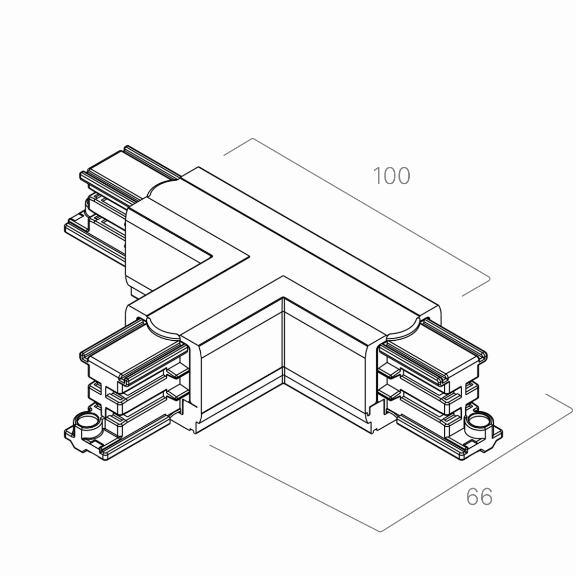 Токоподвод соединитель SVETHOLL Трехфазный Т / Х 